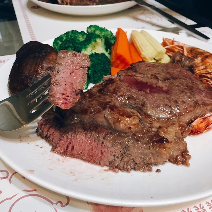 Prime ribeye steak. (Foto: instagram.com/cynthia_fan1211)