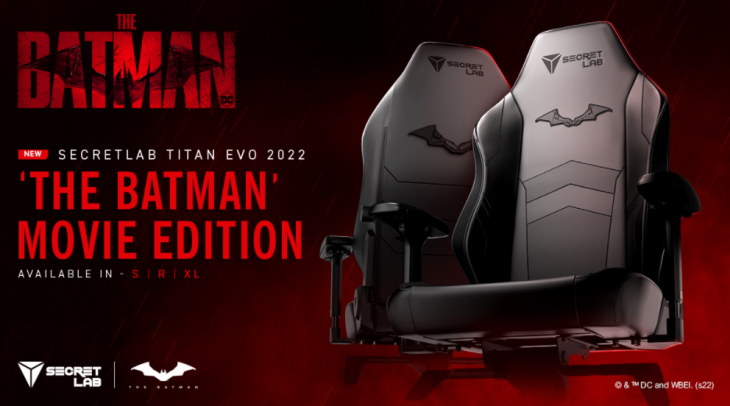 Iklan untuk Secretlab TITAN Evo 2022 edisi The Batman. (Foto: Secretlab)
