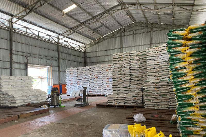 Jumlah ketersediaan beras ada sekitar 45.000 ton