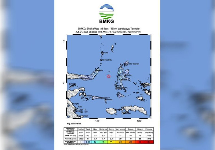 Setelah Bengkulu Subuh Tadi, Ternate Diguncang Gempa M 5,8. Pemicu dan Karakternya Mirip!