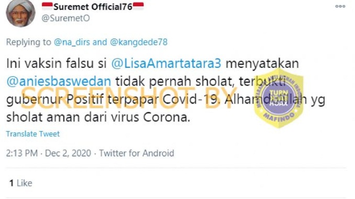 [HOAKS atau FAKTA]: Salat Bikin Aman dari Virus Corona
