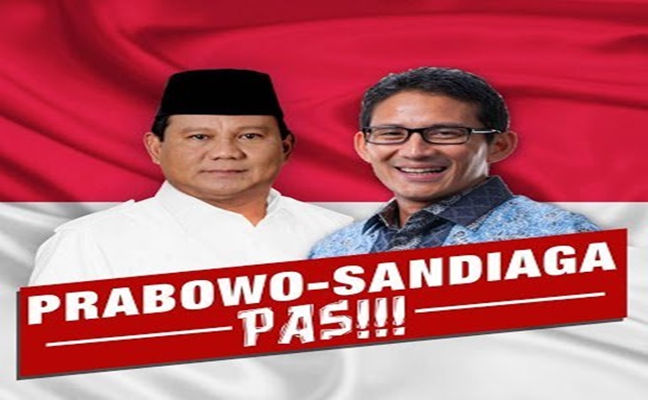 Poster Prabowo-Sandiaga Uno