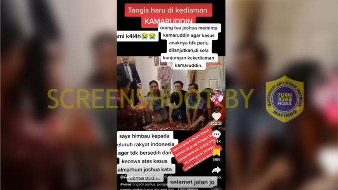  [HOAKS atau FAKTA]: Keluarga Brigadir J Ingin Hentikan Kasus 