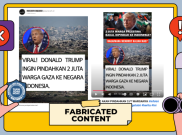 [HOAKS atau FAKTA] : Donald Trump Pindahkan 2 Juta Warga Gaza Palestina ke Indonesia