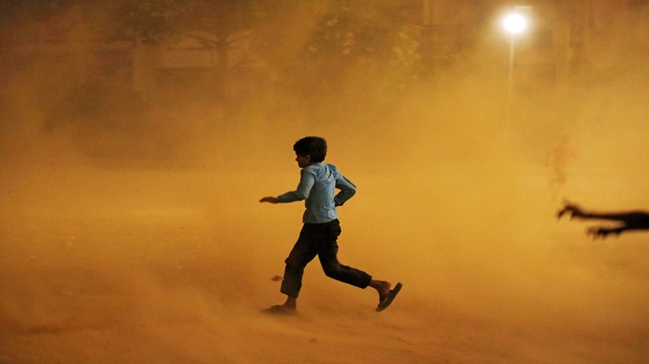 New Delhi Dilanda Badai Debu, Polusi Udara Masuk Tingkat Berbahaya