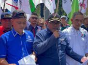 Kawasan Monas Macet Total, Buruh Tuntut UMP Naik Jadi Rp 6 Juta di Balai Kota