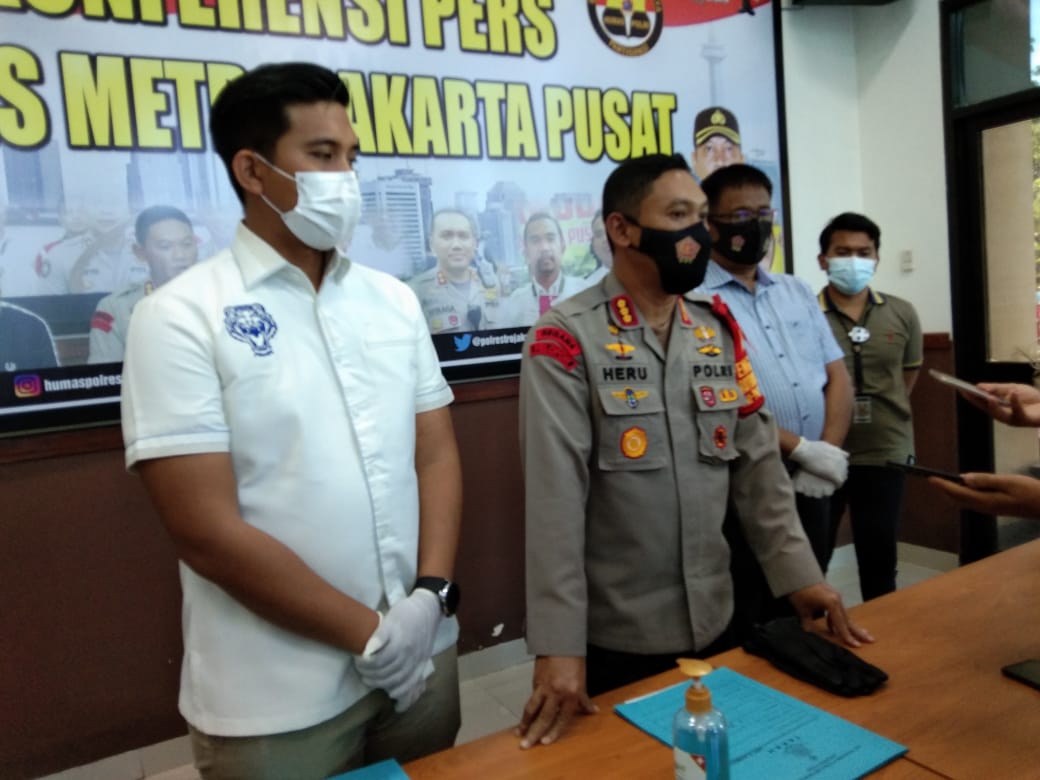 Kapolres Jakarta Pusat, Kombes Heru Novianto kepada wartawan di Mapolres Jakpus, Senin (28/12).