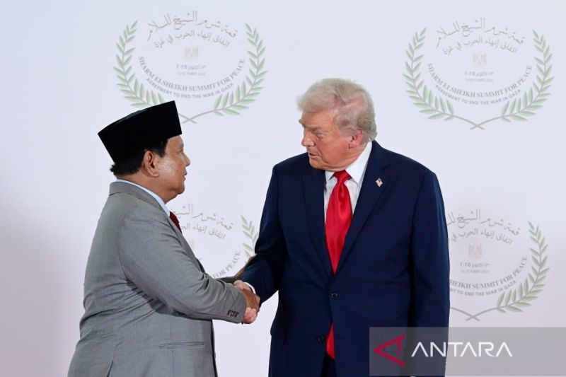 Trump Puji Presiden Prabowo di KTT Perdamaian Gaza di Sharm El-Sheik Mesir Sebut Sosok Luar Biasa