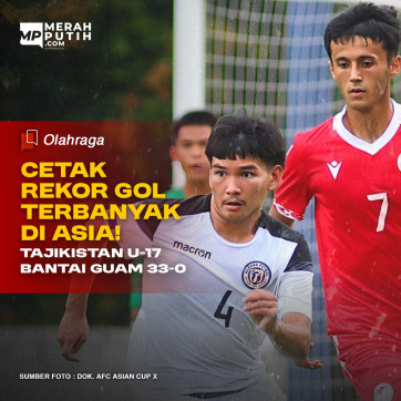 Tajikistan U-17 Menang 33-0 atas Guam, Cetak Rekor Gol Terbanyak di Asia