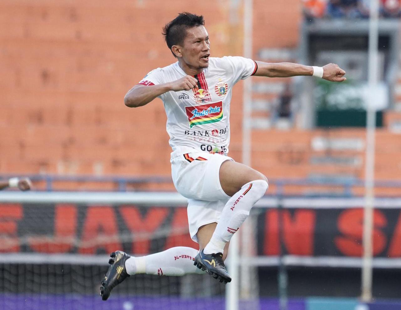 Selebrasi Ismed Sofyan. (Media Persija)