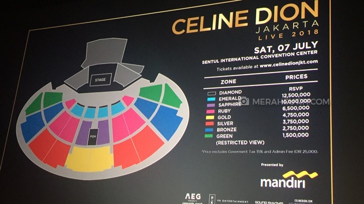 Harga Tiket Celine Dion Mahal, Begini Tanggapan Promotor