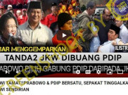 [HOAKS atau FAKTA]: Prabowo dan PDIP Bersatu Tinggalkan Jokowi