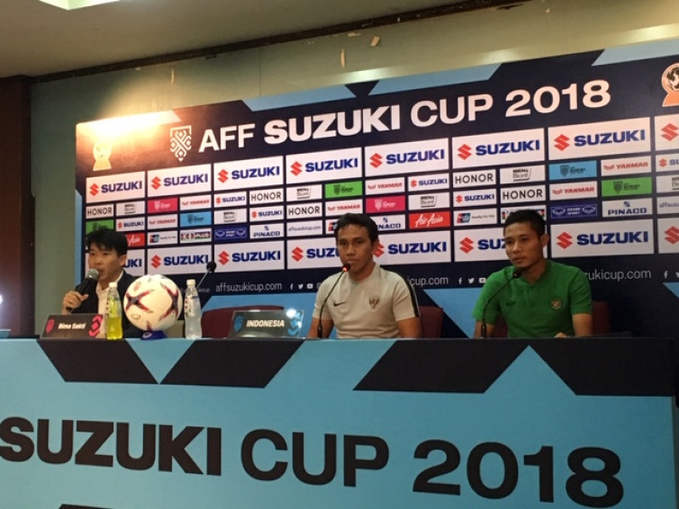 Bima Sakti bersama Evan Dimas di Piala AFF 2018