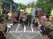 Begini Cara Polres Belawan Bekali Bocah TK Merah Putih Berlalu Lintas