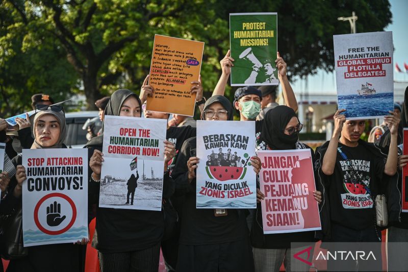 Indonesia Kutuk Perlakuan Tidak Manusiawi Israel ke Aktivis  Global Sumud Flotilla