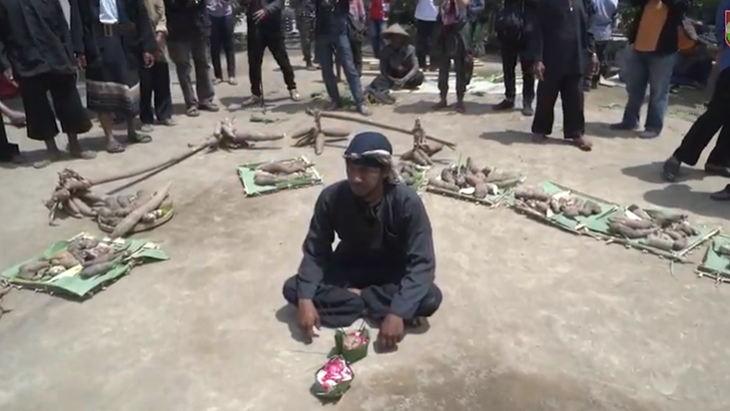 Tradisi Kenduri Palawija di Lereng Merapi Boyolali. (Screenshoot YouTube)