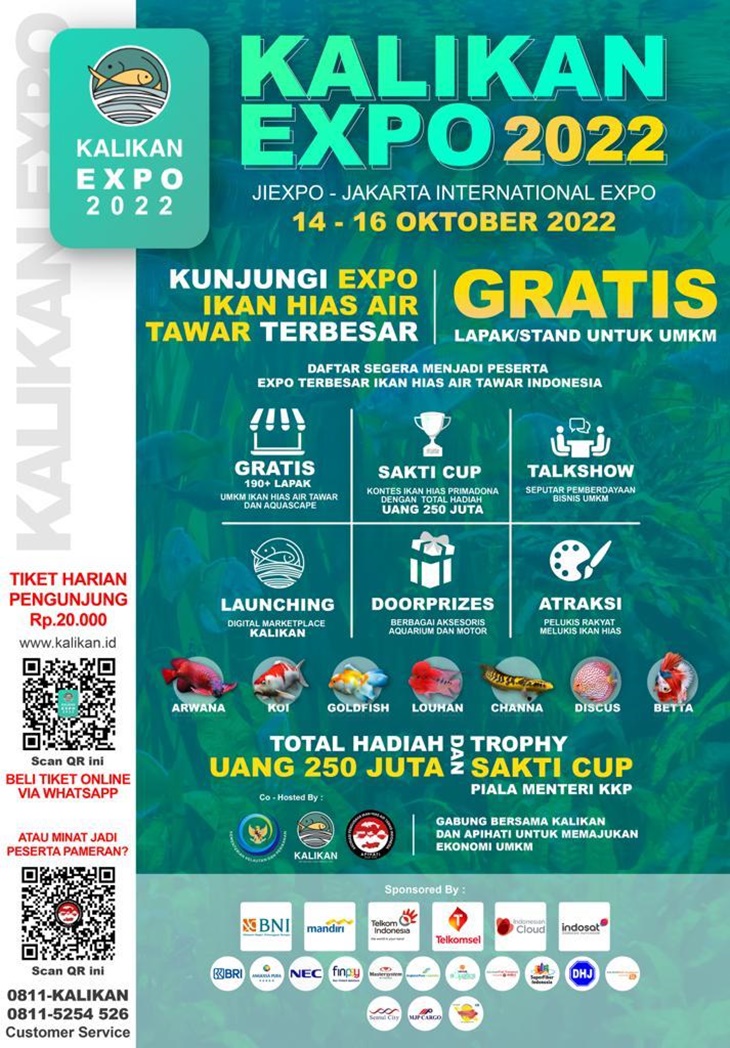 Kalikan Expo 2022 Siap Bangun Industri Pasar Ikan Air Tawar di Indonesia