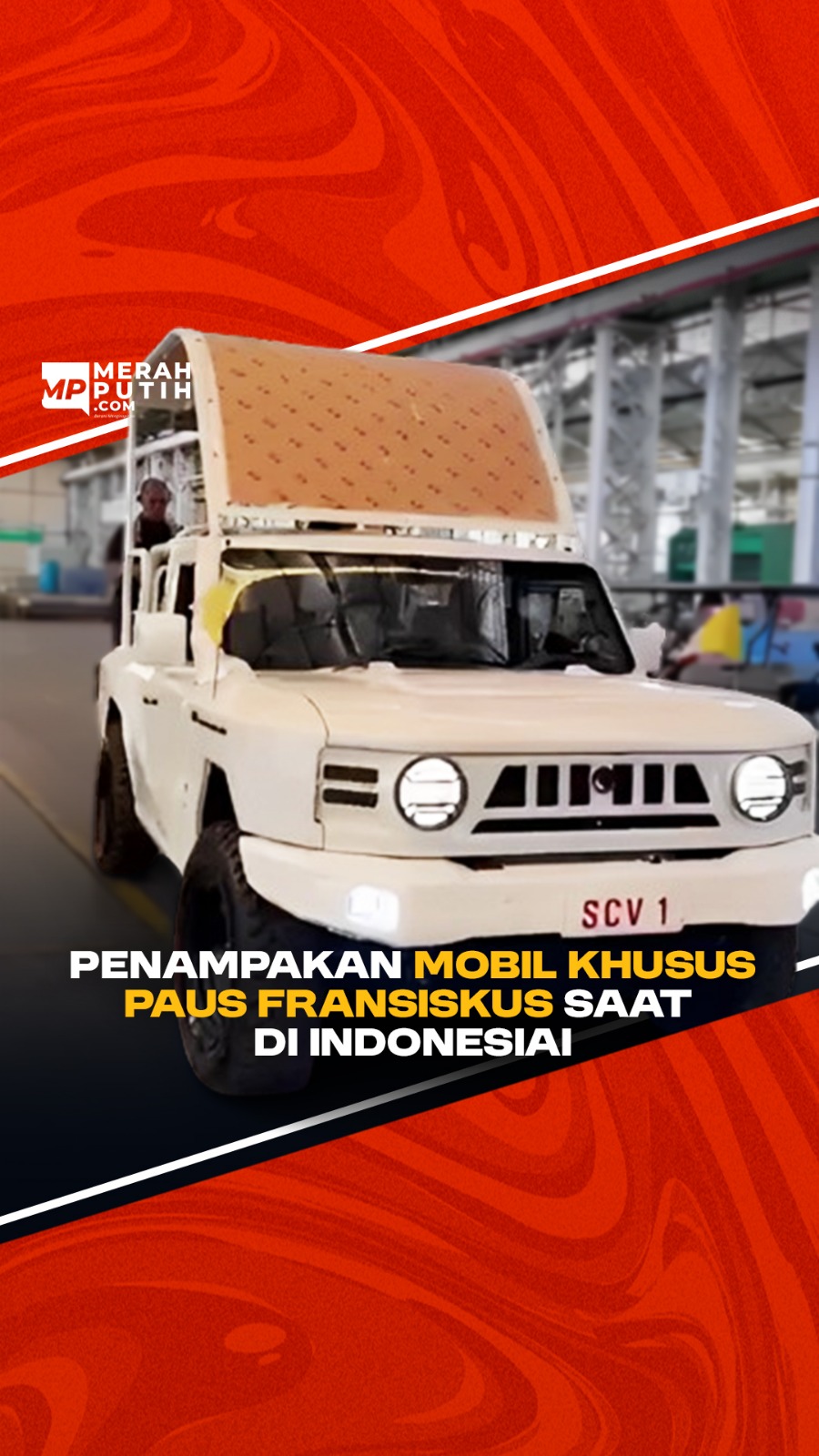 Penampakan Mobil Khusus Paus Fransiskus Saat di Indonesia