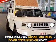 Penampakan Mobil Khusus Paus Fransiskus Saat di Indonesia 