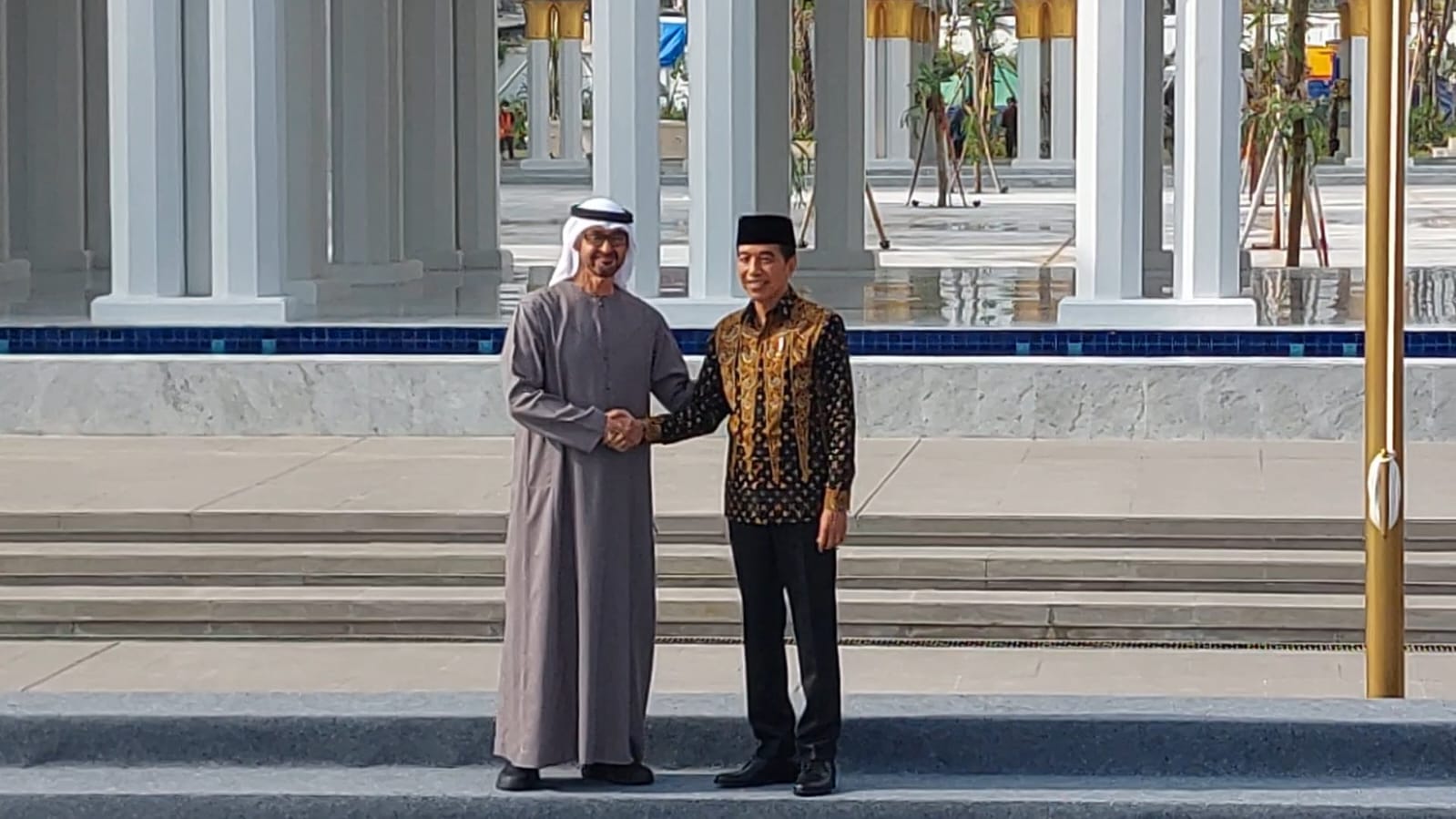 Peresmian Masjid Raya Sheikh Zayed Berlangsung Singkat