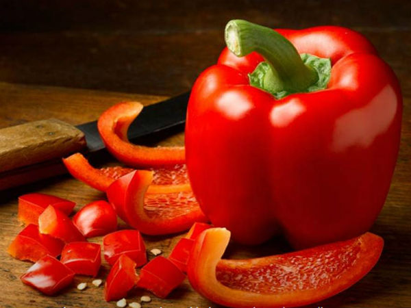 Paprika merah (Foto: Boldsky)