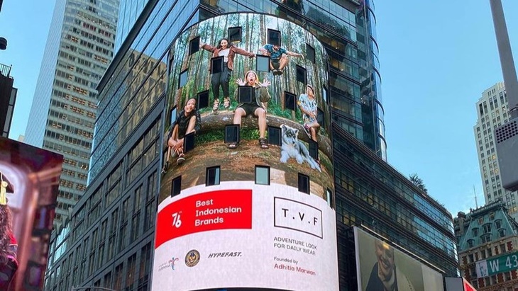 16 Jenama Indonesia Mejeng di Times Square New York
