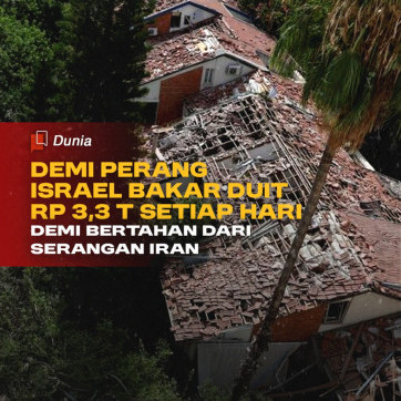 Israel Bakar Duit Rp 3,3 Triliun Setiap Hari Demi Bertahan dari Serangan Iran