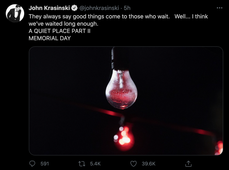 'A Quiet Place Part II' Rilis Lebih Awal