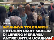 Indahnya Toleransi! Ratusan Umat Muslim Di Lereng Merbabu Antre untuk Ucapkan Natal
