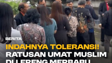 Indahnya Toleransi! Ratusan Umat Muslim Di Lereng Merbabu Antre untuk Ucapkan Natal