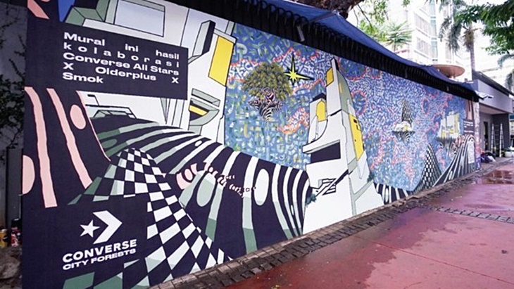Converse Gagas Kampanye Bersihkan Udara lewat Seni Mural