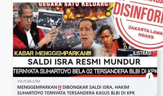 [HOAKS atau FAKTA] Saldi Isra Mundur dari Hakim MK