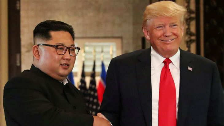 Kim Jong Un dan Donald Trump
