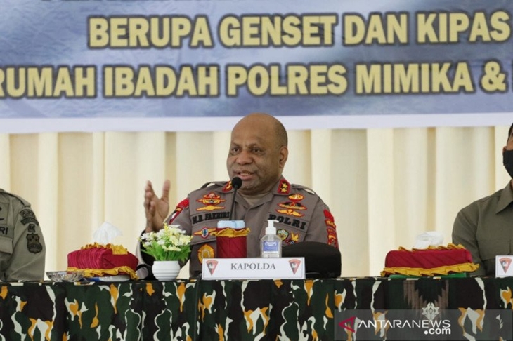 Kapolda Papua Irjen Mathius D Fakhiri ANTARA/HO-SAR Timika