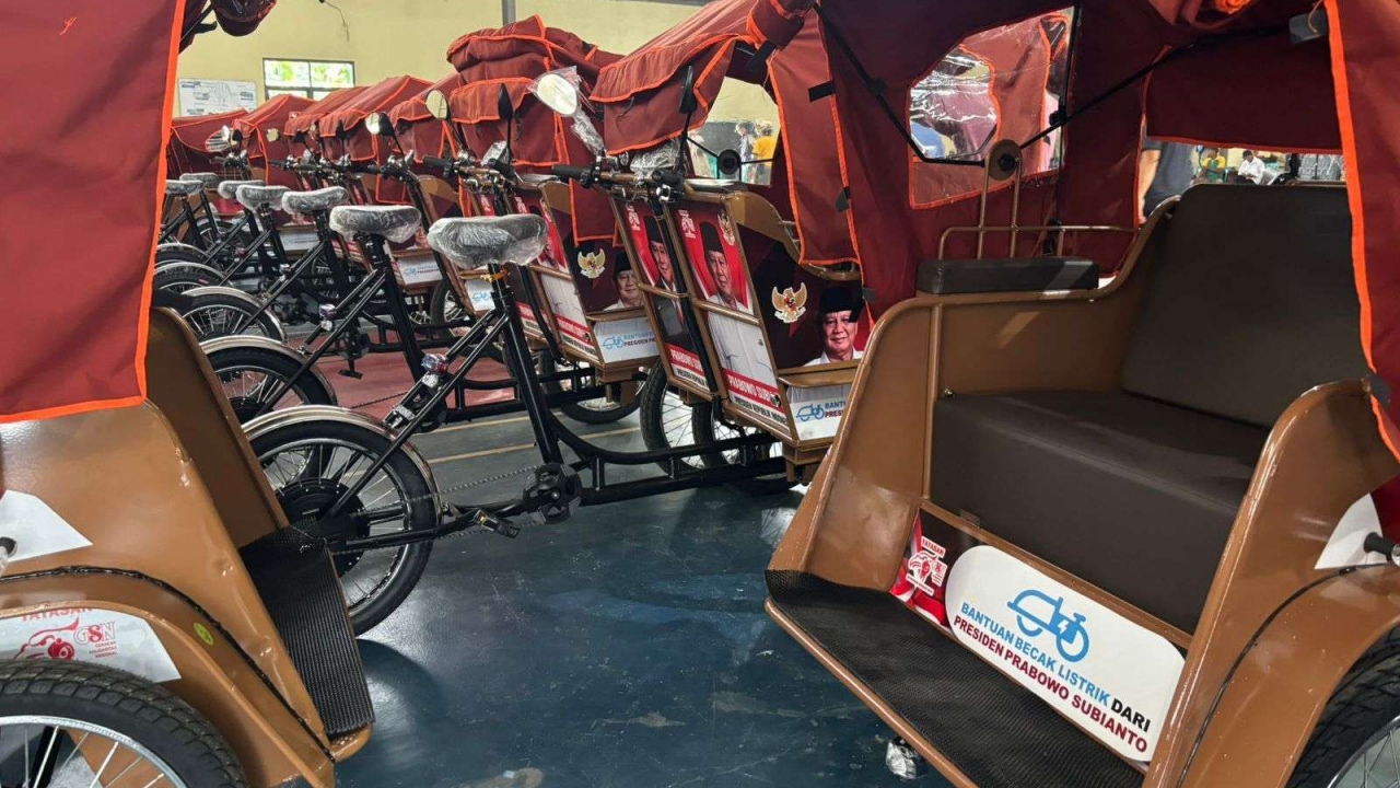 Becak Listrik Bantuan Presiden Prabowo Hadir di Banyumas, Intip Spesifikasi dan Keunggulannya