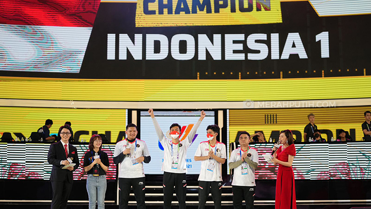 Tim e-sports Indonesia sumbang emas dan perak di SEA Games 2021 Vietnam. (Foto: NOC Indonesia/MP Media/Rizki Fitrianto)
