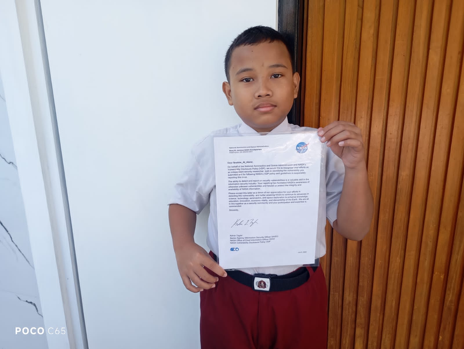 Hebat! Siswa SD Boyolali Dapat Surat Apresiasi dari NASA usai Temukan Bug Keamanan