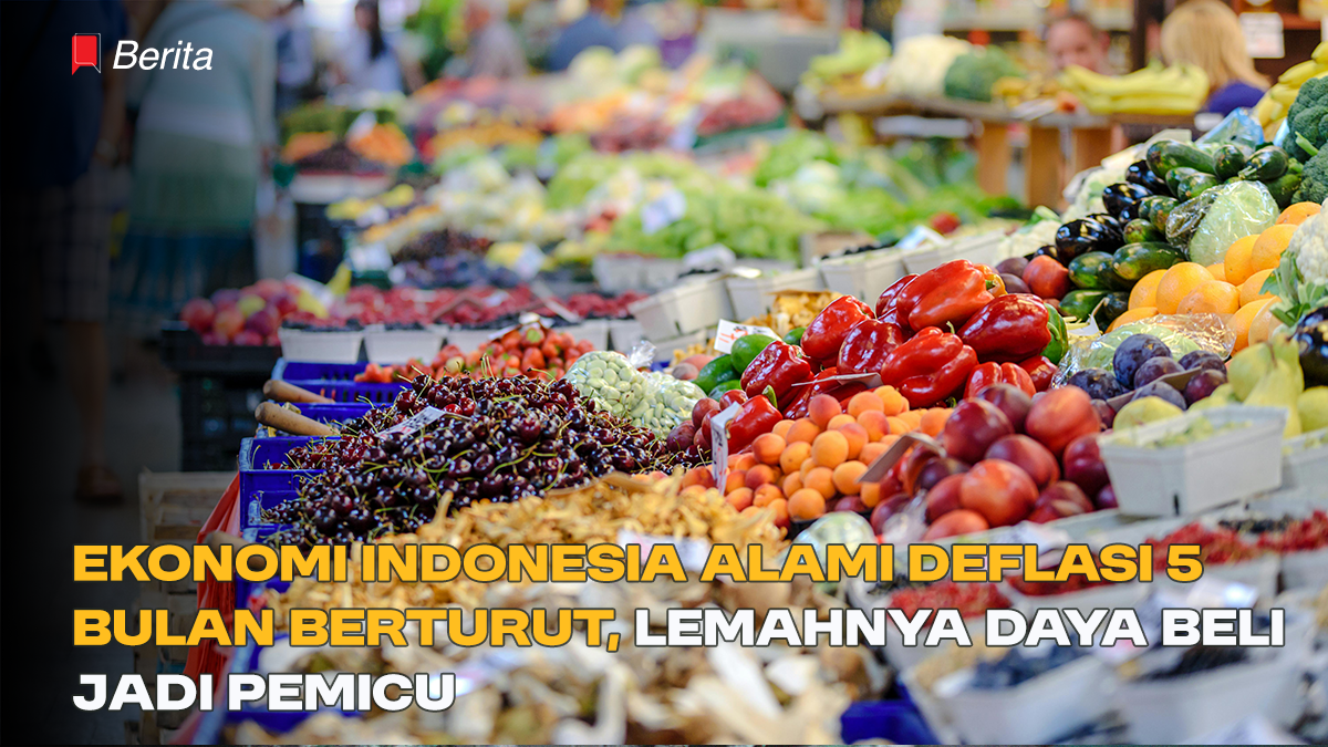 Ekonomi Indonesia Alami Deflasi 5 Bulan Berturut, Lemahnya Daya Beli jadi Pemicu