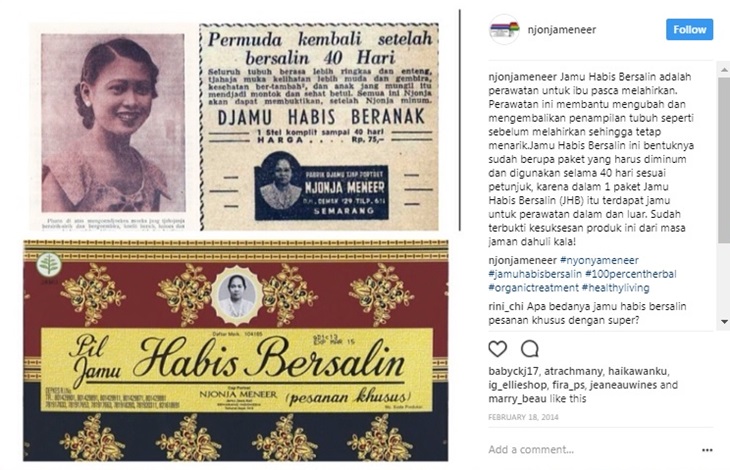 jamu habis bersalin