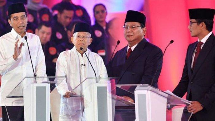 Pasangan Jokowi-Ma'ruf vs Prabowo-Sandi