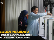 Presiden Prabowo Ikut Coblos saat Pilkada 2024 di TPS 08 Desa Bojongkoneng