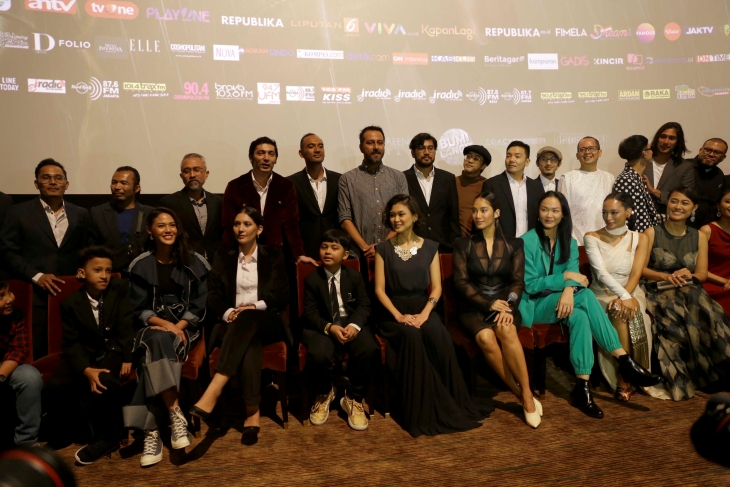 Beberapa pemain dan orang di balik layar film Gundala (Foto: MP/Albi)