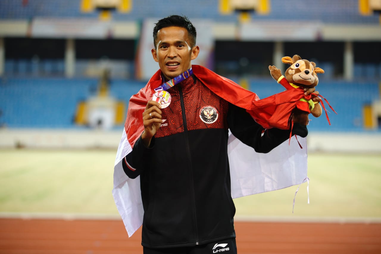 Atjong Tio dari Cabor Atletik Bawa Pulang Medali Perunggu ke Tanah Air