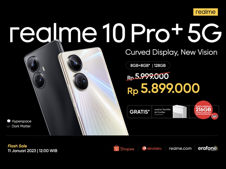 Realme 10 Pro Series 5G Resmi Rilis di Indonesia