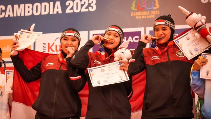 Tim Beregu Putri Kun Bokator Indonesia Bangga Raih Emas di Kandang Lawan