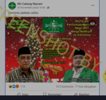Tangkapan layar hoaks. (Foto: Antara)