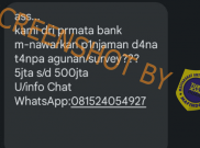 [HOAKS atau FAKTA]: Permata Bank Tawarkan Pinjaman Uang Tanpa Agunan dan Survei