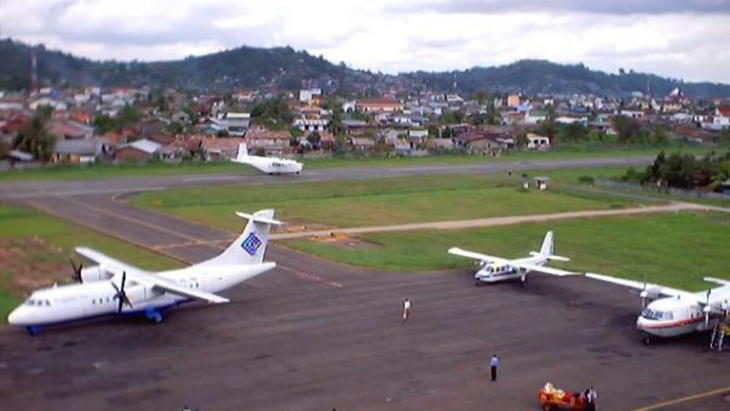 Pesawat di apron Terminal Termindung. (Facebook/Bandar Udara Temindung Samarinda)