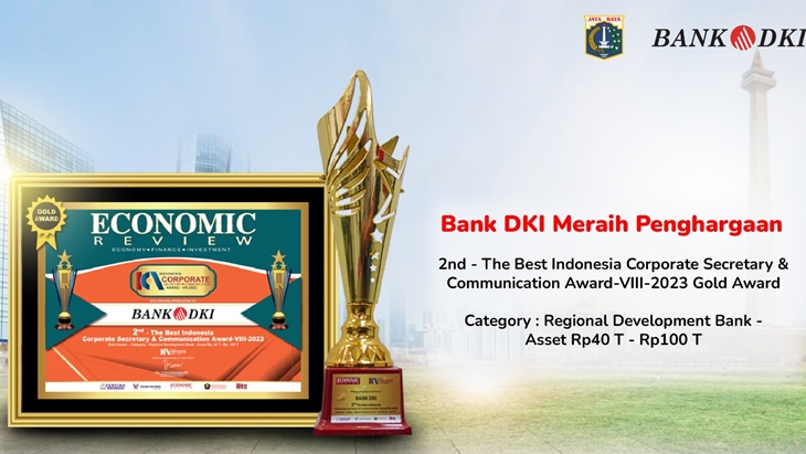 Jaga Citra Positif, Bank DKI Raih Indonesia Corporate Secretary & Communication Award