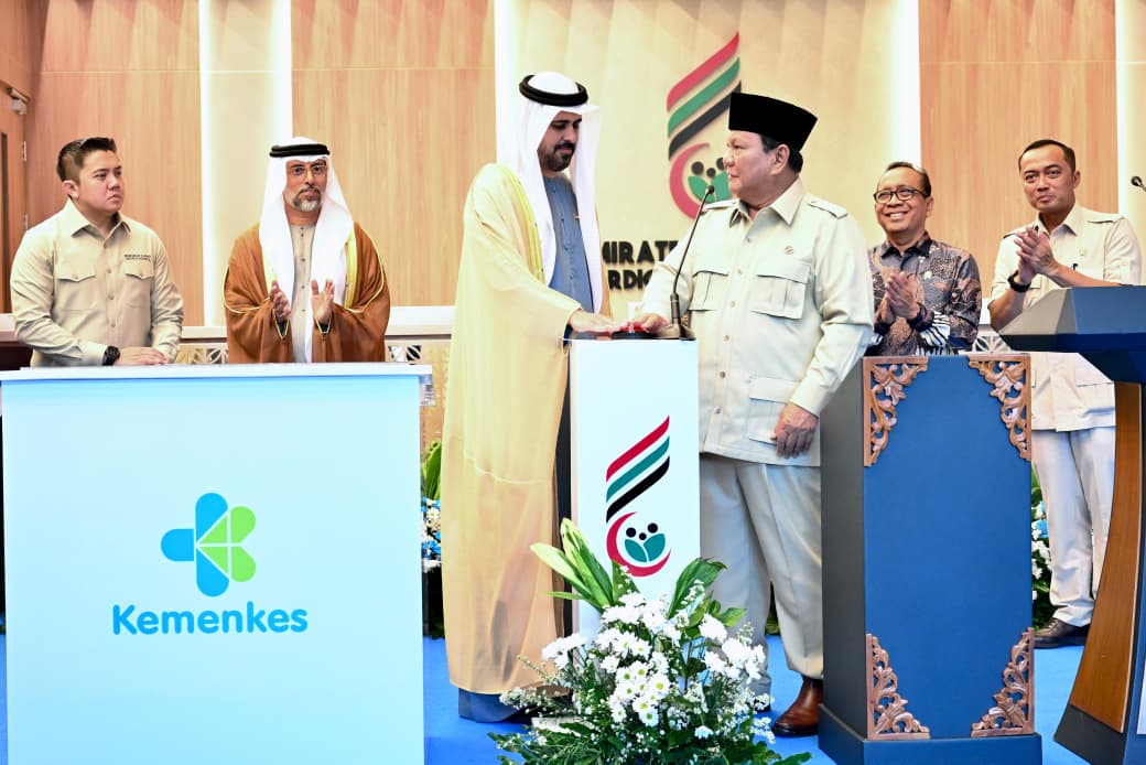Momen Presiden Prabowo Subianto Resmikan Rumah Sakit Kardiologi Emirates Indonesia di Solo